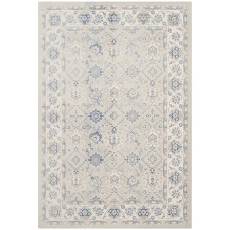 Safavieh Patina Power Loomed Rectangle Rug- Light Blue - Ivory- 5 ft. 1 in. x 7 ft. 6 in. PTN328L-5